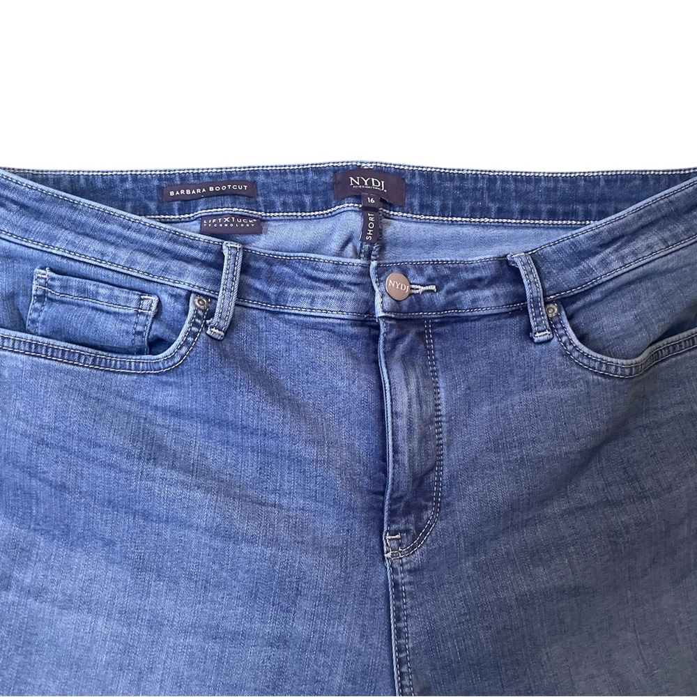 NYDJ Barbara Bootcut Jeans Size 16 Short with Lift Tuck Technology - Picture 7 of 11